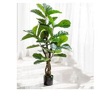 MEVZHH Fiori Artificiali,Piante Artificiali 47 Pollici Faux Fiddle Leaf Ficus Tree, Pianta Artificiale Quasi L'Albero Naturale, Alberi Artificiali Utilizzatir la Casa