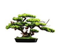 MEVZHH Fiori Artificiali, Piante Artificiali Albero Di Bonsai Artificiale Figura Di Ceramica Albero Di Simulazirealistico Radici e Rami Di Legno Piante in Vaso Zen Cinesi Albero Di Simulazidel Soggior