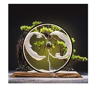 MEVZHH Fiori Artificiali Piante Artificiali Bonsai Artificiale da Interno Albero Luminoso da Tavolo Led Bonsai Artificiale Porcellana Bianca Scultura Del Re Scimmia Fata Utilizzatar la Decorazidella C