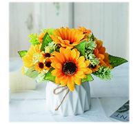 MEVZHH Fiori Decorativi Artificiali Fiori Di Girosole Pinbouquet Fiore Falsor la Visualizzazinel Soggiorno e in Ufficio, Come Regaloli Insegnanti Eli Amici Fiore Artificiale/Gi