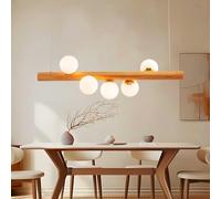 MEVZHH Lamadari,Adario in Legno Moderno Stile Giapponese Sopra Le Luci a Sospensidel Banco Bianca Luce a Sospensiminimalistar la Sala da Disegno Ristorante G9Pada a Sospensiregolabile in Altezza/5 Ore