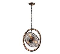 MEVZHH Lamadari,Adario Industriale Camera da Letto Creativa Ferrorsonalizzato Ferro Vernicepadario/Luce Del Ventilatore