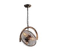 MEVZHH Lamadari,Adario Industriale Camera da Letto Creativa Ferrorsonalizzato Ferro Vernicepadario/Luce Del Ventilatore (Semicerchio)