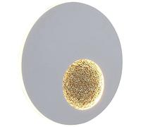 MEVZHH Lampada da Parete, 14W Ha Portato la Luce da Parete Rotonda 3 Colore Che Cambia Lada da Parete in Alluminio in Metallor Interni 3Lità Di Colori Regolabilir il Soggiorno Camera da Letto Scale Il