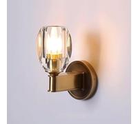 MEVZHH Lampada da Parete in Ottonede da Letto in Vetro Trasparente Shade Fmountda da Parete Vanity Mirror Rame Sconce Corridoiode da Lettodarir Soffitticolor