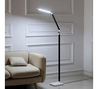MEVZHH Lampada da Pavimento, Moderno Soggiorno Studio Telecomando Camera da Letto a Bordo Letto Ha Portato in Piedi Luce/Oro-Touch Interruttore/Interruttore a Too Nero