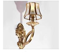 MEVZHH Lampada Di Arte Di Rame Di Lusso per Camera da Letto e Soggiorno, Design Classico Europeo, Elegante Specchio Anteriore, Perfetto per il Decor Accanto Al Letto