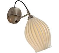 MEVZHH Lampada Montata a Parete Interna con Ombra in Ceramica,Pada da Parete Moderna E27 / E26 con Interruttore Rotativor Camera da Letto Soggiorno Bagno, Luce da Parete Elegante,Pade da Parete,Pade d