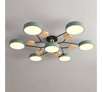 MEVZHH Lampadari, Legno Led Semi Fmountpade a Soffitto Casa Moderna Molecula Nordica Bianca Vicino Alla Luce a Soffitto Soggiorno Illuminazia Soffittor Camera da Letto Sala da Pranzo Ufficio Cucina/Ve