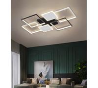 MEVZHH Lampadari, Luci a Soffitto a Led Dimmabili con Telecomandopada a Soffitto Moderno Soggiorno Quadrato in Bianco e Nero Duo Ceililight Sala da Pranzo Sala da Pranzo Studio Salarni Illuminazia Sof