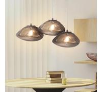 MEVZHH Lampadari, Luci a Sospensimoderne Vetro Ombra Irregolare Luci a Sospensilampada a Sospensiregolabile in Altezza Antracite Grigiopadarior Soggiorno Camera da Letto Cucina Sala da Pranzo/25Cm/9,8