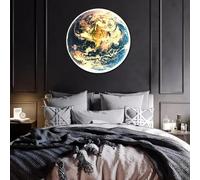 MEVZHH Lampadari,Luna Wall Sconce,Luce Della Luna 3Dpada a Parete a Led Dimmabile con Telecomando,Inseriscipada a Soffitto Montata a Parete,Decorazia Parete Della Lunar il Soggiorno Camera da Letto Co