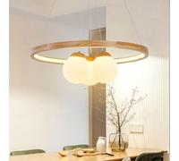 MEVZHH Lampadari, Tavolo da Pranzo a Sospensiledpada a Sospensiin Legno Rustico Dimmabile 50W con Telecomandopada a Sospensiregolabile in Altezzapada a Sospensimodernapada in Resinar Cucina Soggiorno