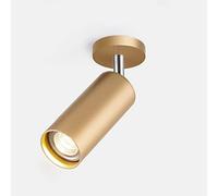 MEVZHH Lampade da Parete, 12W Led Wall Sconces Rotabile Gu10 Giù Luce Floodlight Soffitto, Opere D'Arte Mostra Accento Luce Luce Di Lettura Accanto Al Tuo Letto, Wall Mount Sconce Illuminazispot/Oro/L