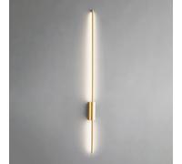 MEVZHH Lampade da Parete,De da Parete a Led in Rame Moderno - Sconce Lineare Ultra-Sottile con Ombra in Silicone, 3Lità Di Colore,Rfettor L'Illuminazida Letto, Corridoio o Soggiorno/120 cm/Più Basso