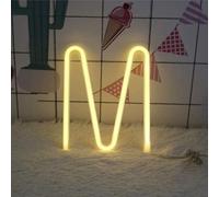 MEVZHH Lampade da Parete,Led Diy Neon Light 0-9 Illuminare i Numeri 26 Alfabetopada Al Neon Batteria/Usb Alimentato,Pada Decorazida Parete, Numero/Lettera Illuminato Segno Luci Al Neon/Luce Calda/