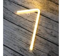 MEVZHH Lampade da Parete,Led Diy Neon Light 0-9 Illuminare i Numeri 26 Alfabetopada Al Neon Batteria/Usb Alimentato,Pada Decorazida Parete, Numero/Lettera Illuminato Segno Luci Al Neon/Luce Calda/