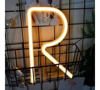 MEVZHH Lampade da Parete,Led Diy Neon Light 0-9 Illuminare i Numeri 26 Alfabetopada Al Neon Batteria/Usb Alimentato,Pada Decorazida Parete, Numero/Lettera Illuminato Segno Luci Al Neon/Luce Calda/