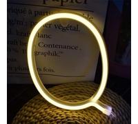 MEVZHH Lampade da Parete,Led Diy Neon Light 0-9 Illuminare i Numeri 26 Alfabetopada Al Neon Batteria/Usb Alimentato,Pada Decorazida Parete, Numero/Lettera Illuminato Segno Luci Al Neon/Luce Calda/