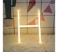 MEVZHH Lampade da Parete,Led Diy Neon Light 0-9 Illuminare i Numeri 26 Alfabetopada Al Neon Batteria/Usb Alimentato,Pada Decorazida Parete, Numero/Lettera Illuminato Segno Luci Al Neon/Luce Calda/
