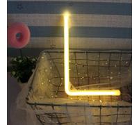 MEVZHH Lampade da Parete,Led Diy Neon Light 0-9 Illuminare i Numeri 26 Alfabetopada Al Neon Batteria/Usb Alimentato,Pada Decorazida Parete, Numero/Lettera Illuminato Segno Luci Al Neon/Luce Calda/