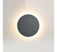 MEVZHH Lampade da Parete, Modern Led Wall Sconce -Da da Parete Interna Cablata 16W / 24Wr Illuminazicamera da Letto, Soggiorno, Corridoio, Scala e Corridoio/20Cm-16W/Grigio