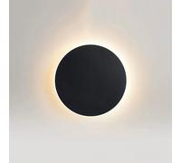 MEVZHH Lampade da Parete, Modern Led Wall Sconce -Da da Parete Interna Cablata 16W / 24Wr Illuminazicamera da Letto, Soggiorno, Corridoio, Scala e Corridoio/20Cm-16W/Nero