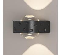 MEVZHH Lampade da Parete, Modern Led Wall Sconce - Illuminazisuperiore e Inferiore da 12W,Da da Parete in Metpittura Quadrata con Ombra Dilo, Luce da Lettor Soggiorno, Arredamento Camera da Letto/Dimm