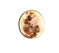 MEVZHH Lampade da Parete, Moon Led Wall Sconce - Luce Calda Moderna 3000K,Da Rotonda Impermeabiler Cortile All'Aperto, Patio e Illuminazidell'Ingresso (50Cm)/80 cm