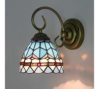 MEVZHH Lampade da Parete, Style Wall Sconces,Pada da Parete in Vetro Colorato, Base in Metallo,Pade Decovittorianer il Soggiorno Corridorio Camera da Letto Bagnopada da Letto/P