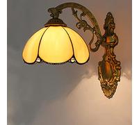 MEVZHH Lampade da Parete, Style Wall Sconces,Pada da Parete in Vetro Colorato,Pade da Parete in Metin Stile Vittorianor il Soggiorno Corridoio Camera da Letto Bagno Decorativo, Multicolore/il G