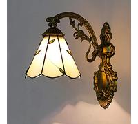 MEVZHH Lampade da Parete, Style Wall Sconces,Pada da Parete in Vetro Colorato,Pade da Parete in Metin Stile Vittorianor il Soggiorno Corridoio Camera da Letto Bagno Decorativo, Multicolore/C