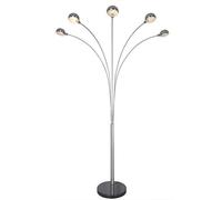 MEVZHH Lampade da Pavimentopada da Pavimento,Pada Curva a Testa Multipla Ledpada da Pavimento Moderna a 5 Braccia, Può Essere Collocata Nel Divano Del Soggiorno Dietro Lapada Dasca a Cinque Teste in A