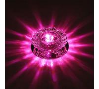 MEVZHH Lua Sospensimodernepadari Interni,Lo Led Rotondo Incastratopadar Soggiorno Camera da Letto Decorazicasa Luce Rossa-3W/Luce Viola/5W