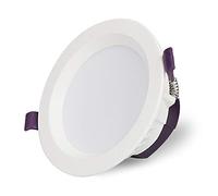 MEVZHH Luci da Parete, Faroi Recessi Interni Lavatrice da Parete a Pannello Rotondo Bianco, Faroi da Corpo Dida in Alluminio, Semplici Luci da Soffitto da Cucinar Corridoio, Soggiorno, Camera da Letto