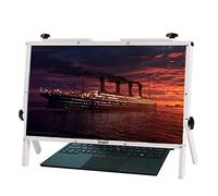 MEVZHH Lunge,Lupar Schermo Portatile da 22 Pollici, Computer Portatile Ultra-Chiaro Blu-Ray 3X Lenter Lettura Anziani Stand Portatile - Computeriversale, Bianco/Bianco