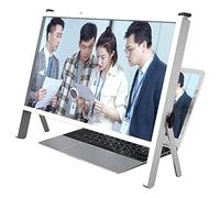 MEVZHH Lunghe,Lupa Di Schermor Laptop Portabile Lupa Di Schermo Protettore 22,Supporto Pieghevoler Computer Portatile Lenza Di Ingrandimento Fisica,Ludi Schermo 3Dr Telefono H/Bianco