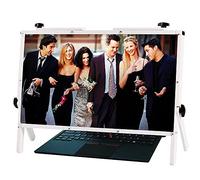 MEVZHH Lupa, 22 "Lupar Schermo Del Computer Portatiler la Lettura 3X Ultra-Clear Lupa Protector Angolo Pieghevole Portatile Regolazilibera, Supporto Di Lente Di Ingrandimento Fisicor Desktop/Bianco