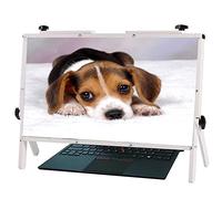 MEVZHH Lupa, 22 "Lupar Schermo Portatile Computer Pieghevole Supportor Telefono Portatile Lupa Fisica, Compatibile con 15/16/17/18/20 "Telefono Cellulare, Tablet, Bes/Bianco