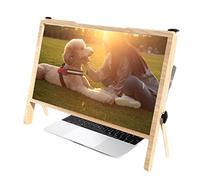 MEVZHH Lupa,Lupa Di Schermor Laptop 3D, Lupa Di Schermo Del Telefono Copmputer Amplificatore Video Di Gioco Ingrandire il Proiettore Mobile, Lupa Di Schermor Tablet/Khaki