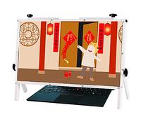 MEVZHH Lupanti,Lupante Schermor Laptop Laptop Lupante Schermo Protettore 22,Supporto Pieghevoler Computer Portatile Lupante Fisica,3D Phscreen Lupanti con Regolabile/Bianco