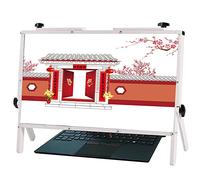 MEVZHH Lupe,Lupa Anti Luce Blur la Letturar Gli Anziani, Lupar Schermo Portatile 22 "Schermo Di Ingrandimentor Computer 3-4 Volte, Angolo Regolabile, Protettore Dello Schermor Laptop Stan/Bianco