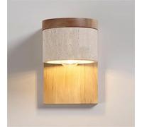 MEVZHH Mid Century Vanity Light Wood Wall Sconce, Modern Indoor Wall Lights su e Giù Wall Mount Light, Wall Sconcesr Camere da Letto, Fianco Letto, Corridoio, Corridoio,Pade da Parete E26 / E27, Sconc