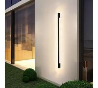 MEVZHH Moderna Luce a Conduzia Parete 60Cm Caldo Biancomalista Acrilico & Alluminio Sconce Elegante Giardino All'Aperto, Patio, Soggiorno, Corridoio Illuminazione/80 cm/Luce Bianca