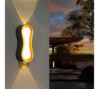 MEVZHH Moderne Impermeabili Led Luci a Parete su Giù Sconce per Portico e Giardino, Lanterne Esterne, Ingresso Lightifor Regolabile 3000K / 6000K/6000K/Di B