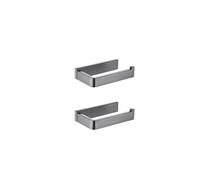 MEVZHH Moderno Grigio Doppio Asciugamano Bar con 6 Ganci Montato a Parete Set da Bagno Asciugamano Asciugamano Anello Mantello Appendiabete Portacarta Ennello da Bagno Accessori da Bagno Eleganti e Fu