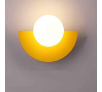 MEVZHH Nordic Glass Globe Wall Sconce - Elegante Wall-Mountedp per Camera da Letto e Livingroom Decor, Lightifixture per Interni con Luce Calda/C/Luce Calda