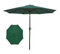 MEVZHH Ombrelli Giardino Ombrello All'Aperto Ombrello Rotondo 8 Robuste Costole Ombra Del Sole Maniglia Sollevatore Maniglia Inclinazimeccanismo Patio Spiaggia Piscina Prato Cortile/Verde/con Base