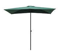 MEVZHH Ombrelli, Ombrelli All'Aperto Metà Lato Rettangolo 5 Costelle Protezisolare Regolabile in Altezza Impermeabile Giardino Cortile Spiaggia Tavolo da Biliardo Ombrello/Verde/Pompa