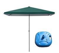 MEVZHH Ombrelli, Ombrello All'Aperto Quadrato 1.8X2.2M / 2.0X2.0M Ombrello Uv Protezi50 Quattro Livelli Regolazidell'Altezza Triangolo Struttura Giardino Sabbia Cortile Cortile Ombrello/Verde con Bas/